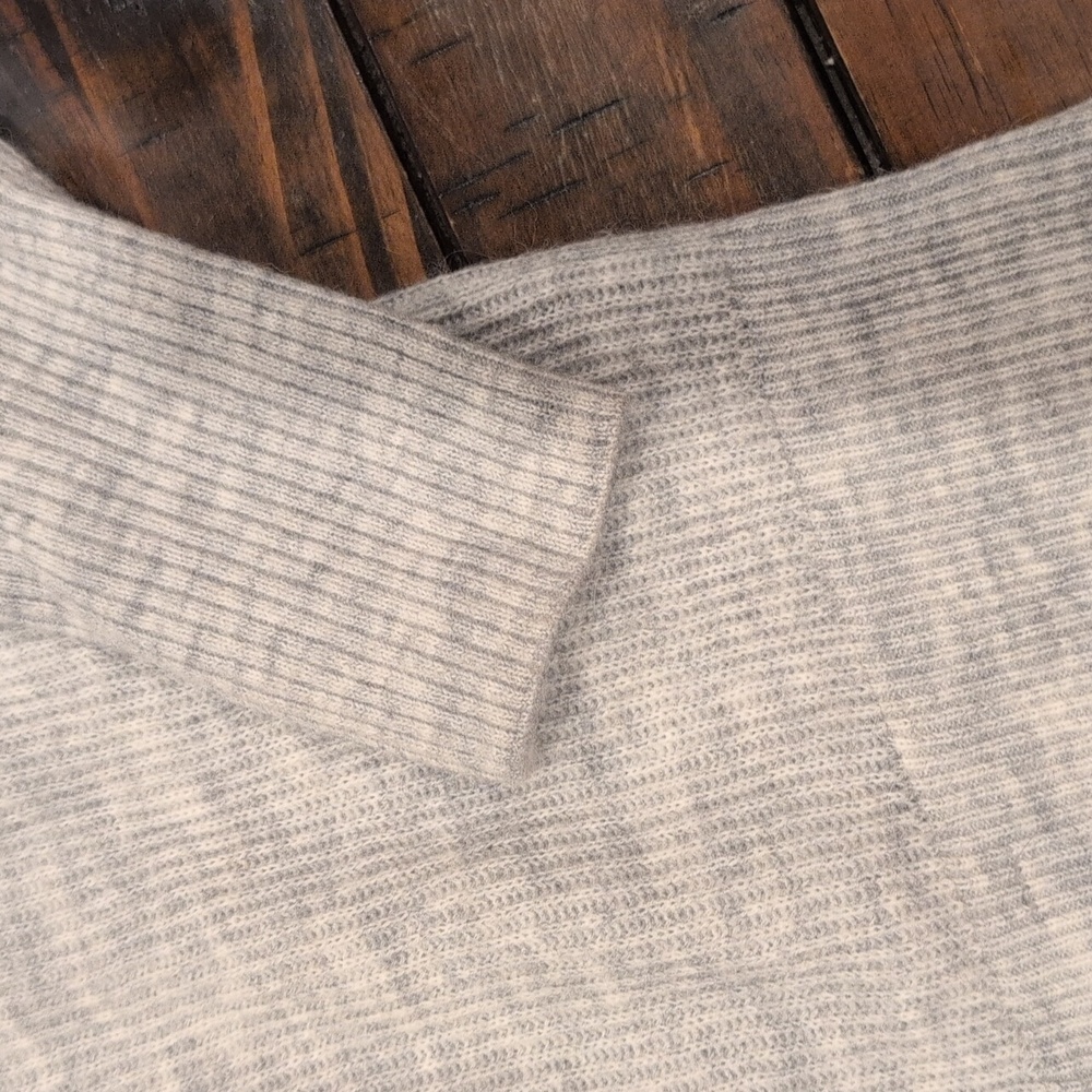 Quince Light Gray Ribbed Turtleneck Sweater - Picture 8 of 8